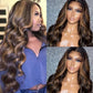 {Super Deal}360 Lace Front Human Hair Wigs Straight/Body Wave 180% Wig Pre Plucked With Baby Hair