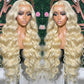 30 inch 613 Body Wave 4x4 Lace Closure Wigs 613 Blonde Human Hair Body Wave Hair Wigs