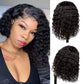 Megalook Short Cut T Part Bob Wig Deep Wave /jerry Curly Human Hair Wigs Glueless Lace Frontal Wig