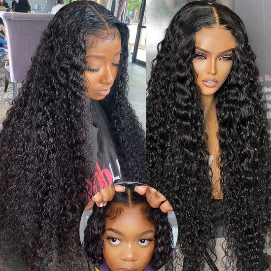 Pre Cut Lace | Glueless 6x5 HD Lace Wig Water Wave Human Hair Wear And Go Wig