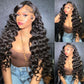 13x6 HD Lace Front Wig Loose Deep Wave Transaprent Lace Pre Plucked Human Hair Wig