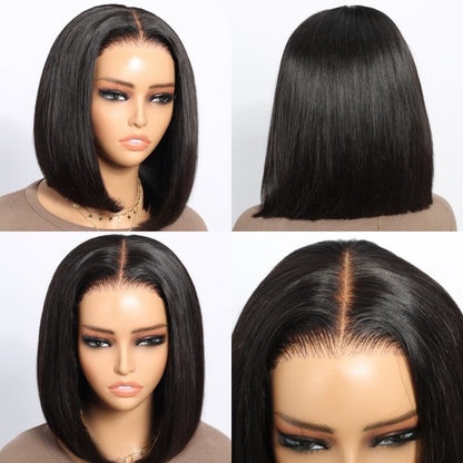 Megalook Bogo Free 6 Inches Deep Part Wigs Straight Bob No Code Needed