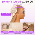 Milk Tea Brown 13x6 Glueless Wig Enhanced Security Cap