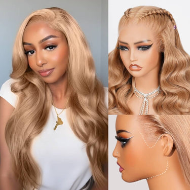 Milk Tea Brown Body Wave 13x6 Wigs Details