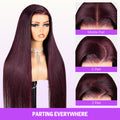 Plum Wig Parting Everywhere