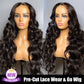 Pre Cut Lace | Glueless 13x4 Real HD Lace Wig Breathable Dome Cap Hd Glueless Wig Body Wave Human Hair Wear& Go Wig