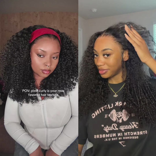 Pixie Curly 13x6 Glueless Wig Install Video