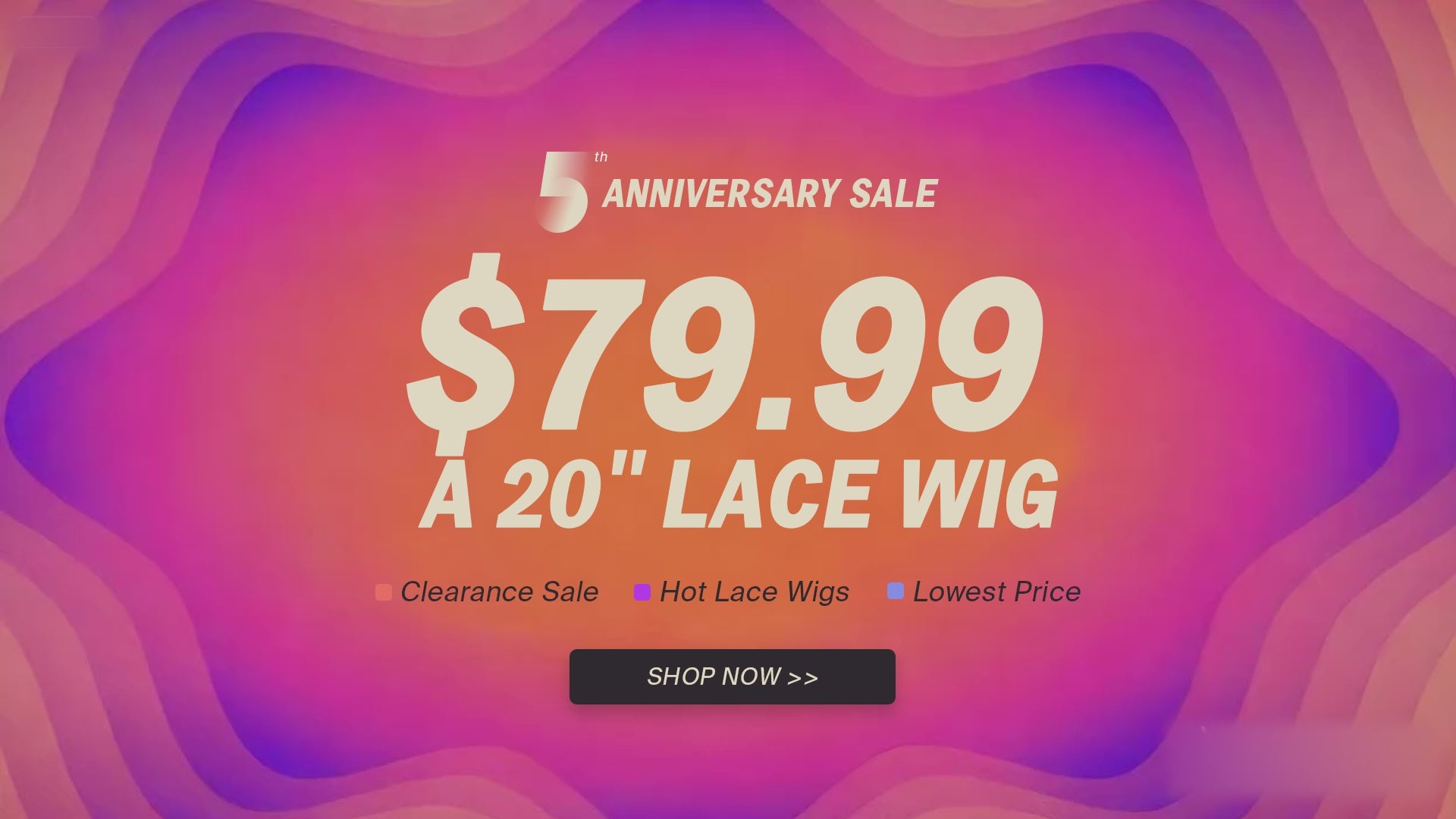 Megalook Banner Of 79.99 A 20inch Lace Wig On Desktop