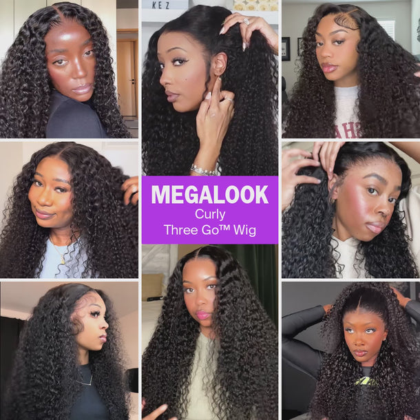 Curly Three Go Wig Many Customers Video Show