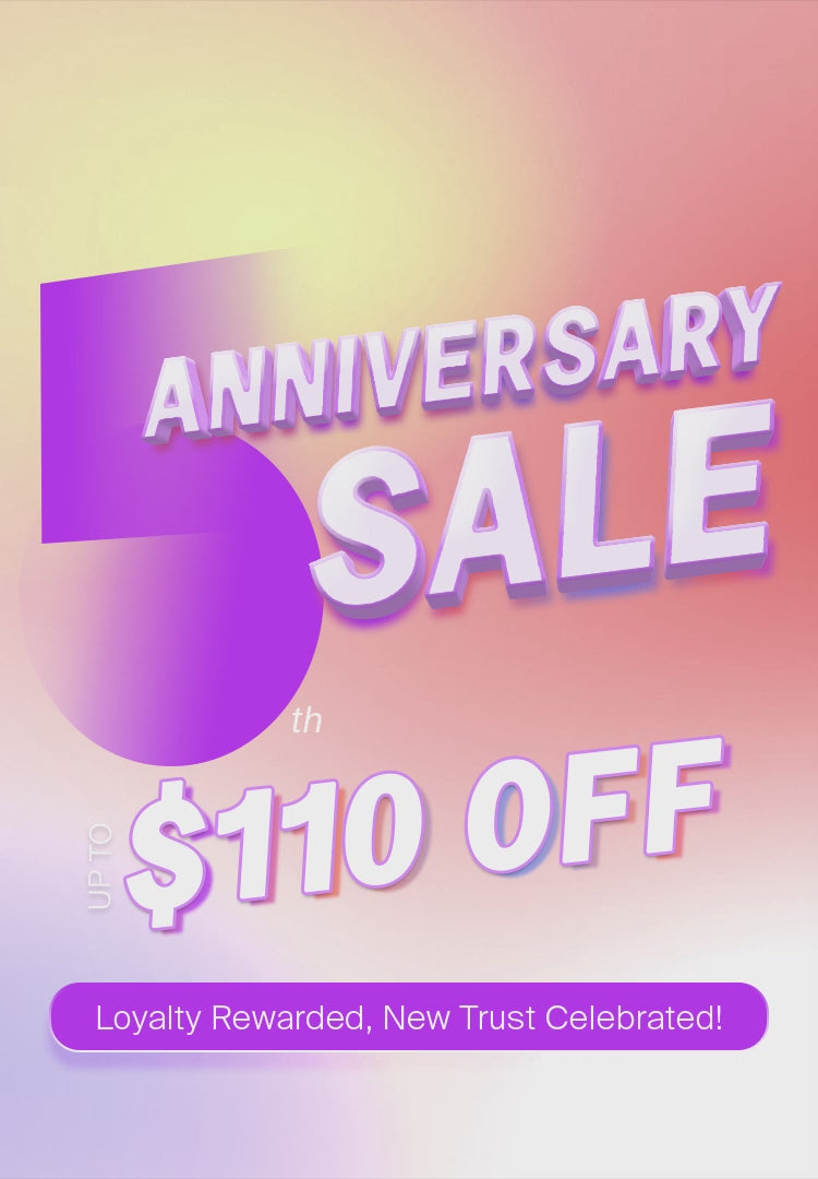 Megalook Banner of 5th Anniversary Sale On Mobile