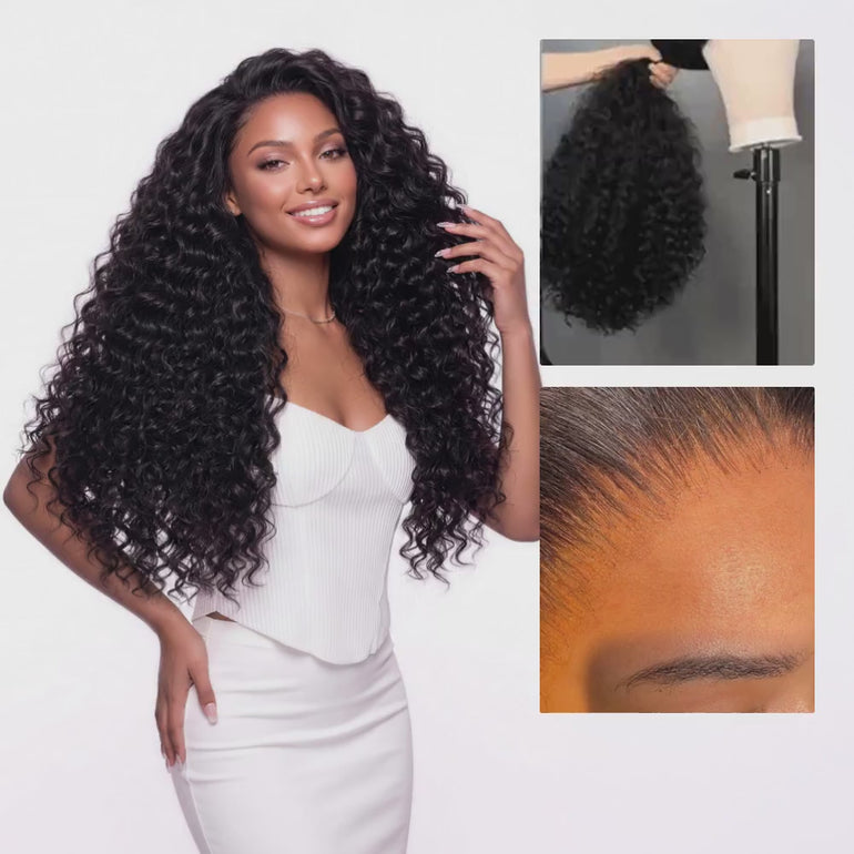 Deep Wave Zero Wear HD Lace Wigs High Density Details &autoplay