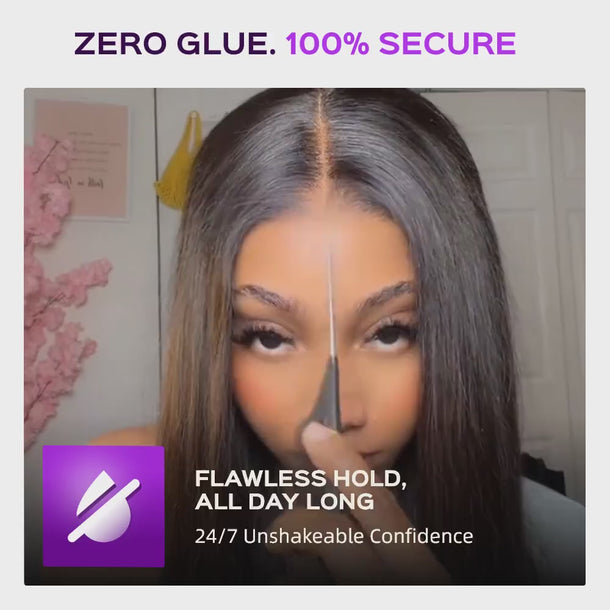 megalook Straight 13x6 Glueless Wig Zero Glue &autoplay