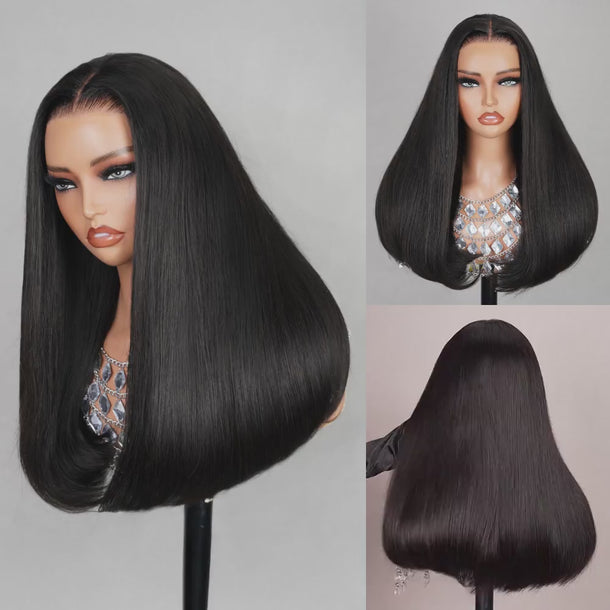 Double Drawn Straight 6x5 Glueless Wig Real Show &autoplay