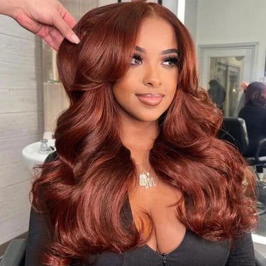Reddish Brown Body Wave 13X4 Lace Front Wig
