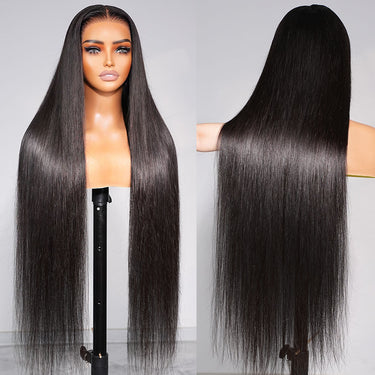 Megalook 13x6 Three-Go™ Glueless Wig 36Inch Super Long Straight With Drawstring 100% Human Hair Wig