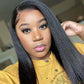 Pre Cut Lace | Kinky Straight HD Lace Closure Wig With Pre-plucked Edges 6x5 HD Lace Closure Wig Easy Wear And Go