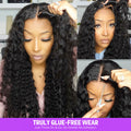 Water Wave 3D Lace Half Wig Glue-Free Wear