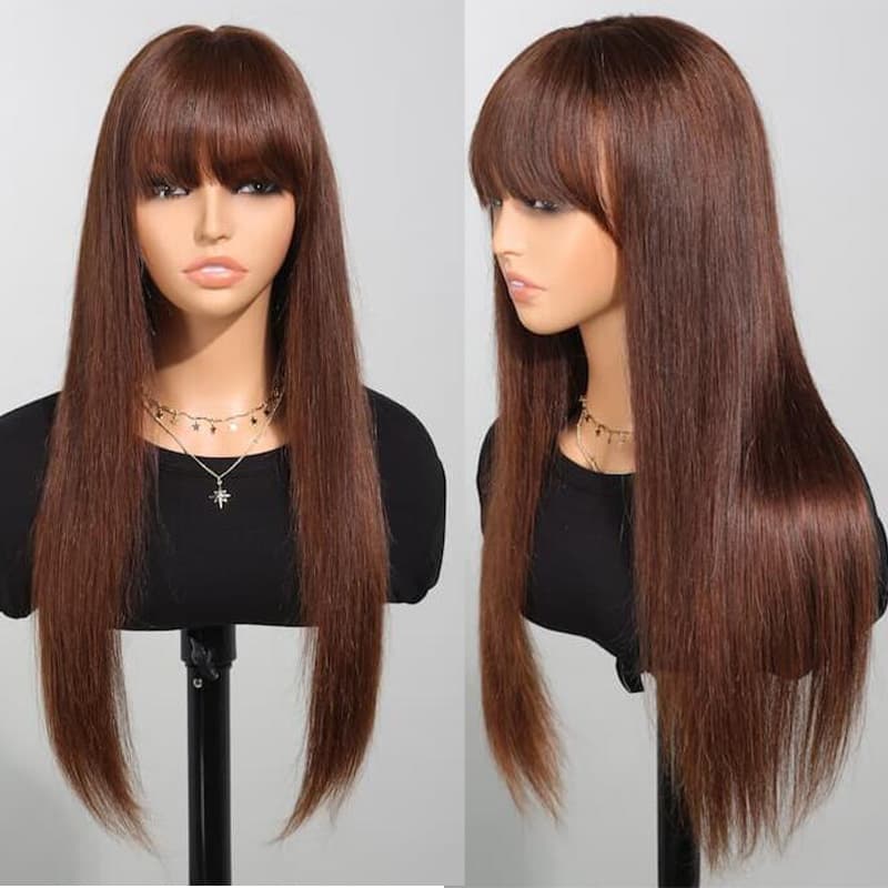 Wigs with 2024 bangs for sale