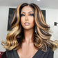 Upgrade Pre Cut Highlight Balayage 6X5/13x4 HD Lace Glueless Wear Go Closure Wig With Pre-plucked Edges