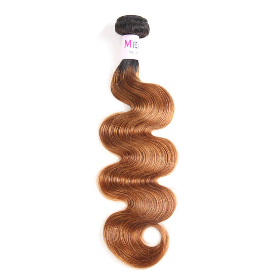 Megalook Brazilian Virgin Hair Ombre Honey 1B/30 Body Wave Human Hair Bundles 1pcs Deal