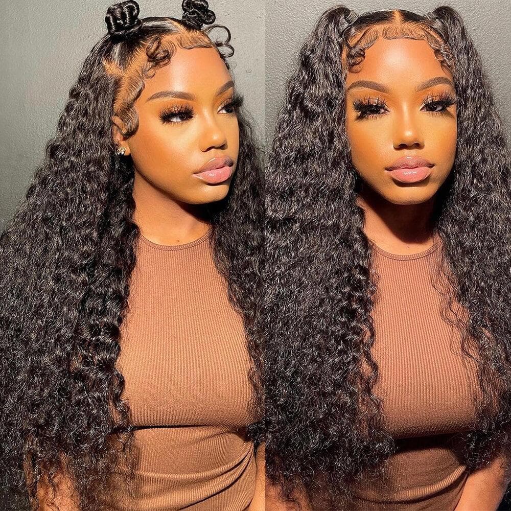 Megalook Deep Wave 4X4 5x5 13x4 Upgrade REAL HD lace Wigs Crystal