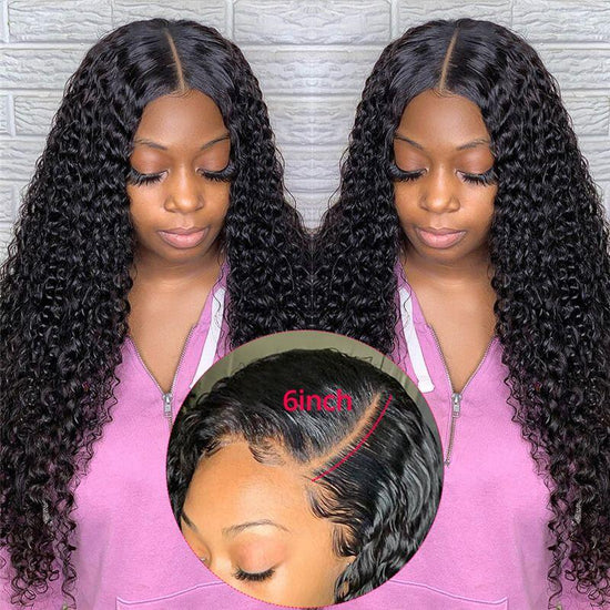 13X6 Lace Front Wig Jerry Curly Human Wig Natural Hairline With Baby Hair