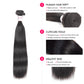 Megalook Top Quality 12A Grade Virgin Brazilian Hair Straight Human Hair 4 Bundles with 4x4 Transparent Lace Closure