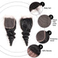 Megalook Loose Wave Hair 4 Bundles With 4x4 Transparent Lace Closure Free Shipping