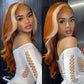 New Arrival Ginger Orange 13x4 Lace frontal Wigs Highlight 613 Honey Blonde Body Wave Human Hair Wig