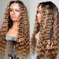 (Super Deal)Megalook USA 1-3 Working Days EXPRESS Shipping 13x4 Lace Front Wigs 26 28 30inch Long Highlight Piano Water Wave Human Hair Wigs