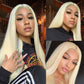Megalook 13x4 Lace Front Wig honey Blonde 613 Wig Can Dye to Pink Blue Purple Silver Ginger Orange