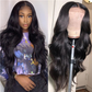 Megalook Lace Closure Wigs Human Hair Wigs 18 inch Lace Wigs Pre Plucked Hairline with Baby Hair