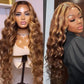 Highlight 26 inch Straight/Body Wave 13x4 Lace Front Wig Pre Plucked Natural Hairline Ship Within 12 hours