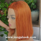 Ginger Color 13x5x2 T PART LACE BOB WIG SILKY STRAIGHT 180% Density