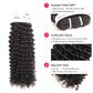 Virgin Kinky Curly Human Hair Weaves 3Bundles With 13*4 Ear to Ear Lace Frontal Closure 10A Grade Deal