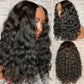 Megalook Affordable Wig Natural Black Body Wave/Deep Wave 2x4 U Part Wig