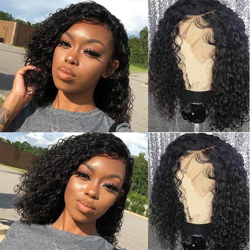 Curly wigs 2024 with side part