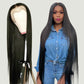 38 40 inch Long Length Wigs Straight/Body Wave Transparent Lace Frontal Wigs 180% Density