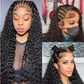 4X4/5x5/13x4 Upgrade REAL HD lace Wigs Curly Crystal Lace Frontal Hair Pre Plucked Deep Curly Hair Invisible Lace Wigs