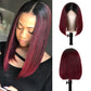 Megalook 4x4 Bob Wigs All Color Straight 100% Virgin Human Hair Lace Wigs