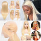 13x4 Lace Frontal Wigs 613 Natural Straight Body Wave Brazilian Human Hair Lace Wig