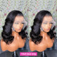 Undetectable 5x5 13x4 Glueless Hd Lace Wig New High Density Elegant Natural Black Wavy Wigs
