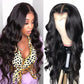 Megalook Lace Closure Wigs Natural Straight /Body Wave Wigs Pre Plucke With Baby Hair
