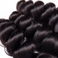 Megalook 10A Loose Wave Bundles Brazilian Hair Weave Extensions 3 Pcs Remy Human Hair Wefts