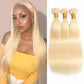 613 Blonde Brazilian Hair Bundle Straight Weave Remy Human Hair Weft 28 30Inch Free Shipping