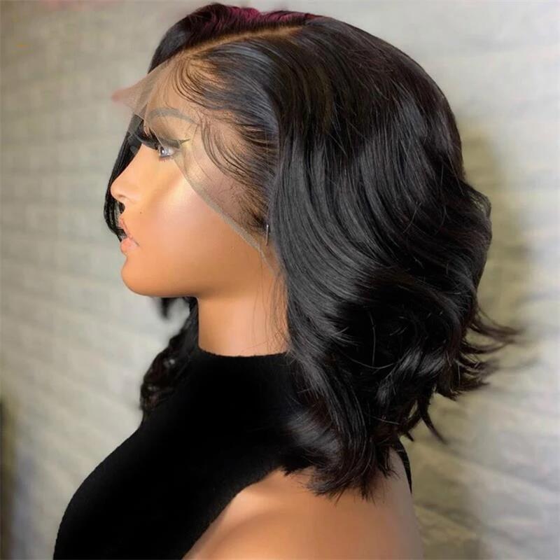 Human lace front shop bob wigs