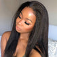 Megalook 360 Lace Frontal Wigs Glueless Brazilian Wigs With Baby Hair Pre-plucked Natural Hairline Yaki Straight Wig