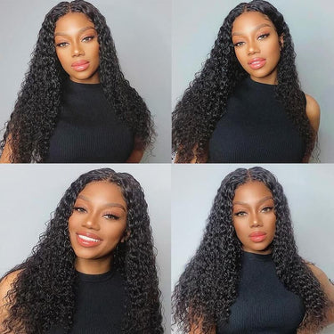 $199=3 Wigs | 20inch 4x4 Lace Wig Jerry Curly + 16inch Pre-Cut Glueless 5x6 Lace Closure Loose Body + 10inch 13x4 Lace Balayage Highlight Straight Bob Wig