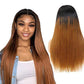 Megalook Transparent Straight/Body Wave Human Hair Wig 4x4 Lace Closure Ombre Color 1b/27 1b/30 1B99J Wig 180% Density