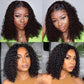 {Super Deal }USA 2 Days Shipping Curly Bob 13x5x2 T Part Lace Transparent Lace Wigs (No Code Available)